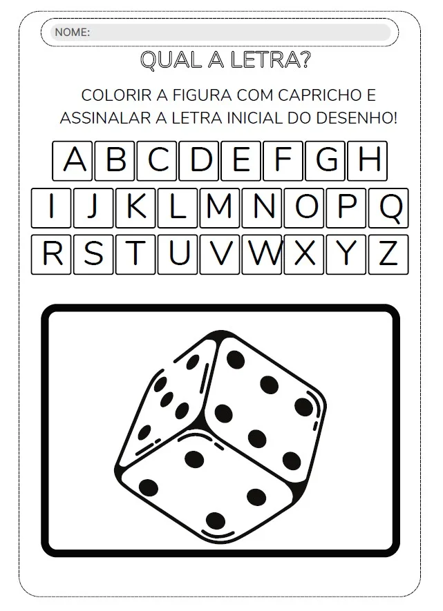 QUAL É A LETRA? — Aprender o alfabeto ficou mais divertido! — amostra 3: Uma atividade simples, lúdica e perfeita para…