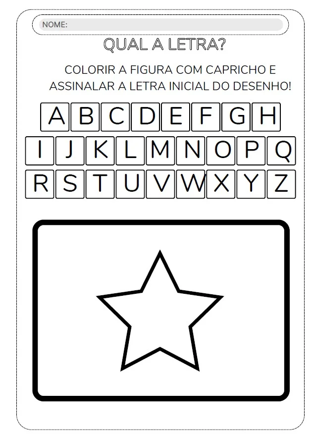 QUAL É A LETRA? — Aprender o alfabeto ficou mais divertido! — amostra 4: Uma atividade simples, lúdica e perfeita para…