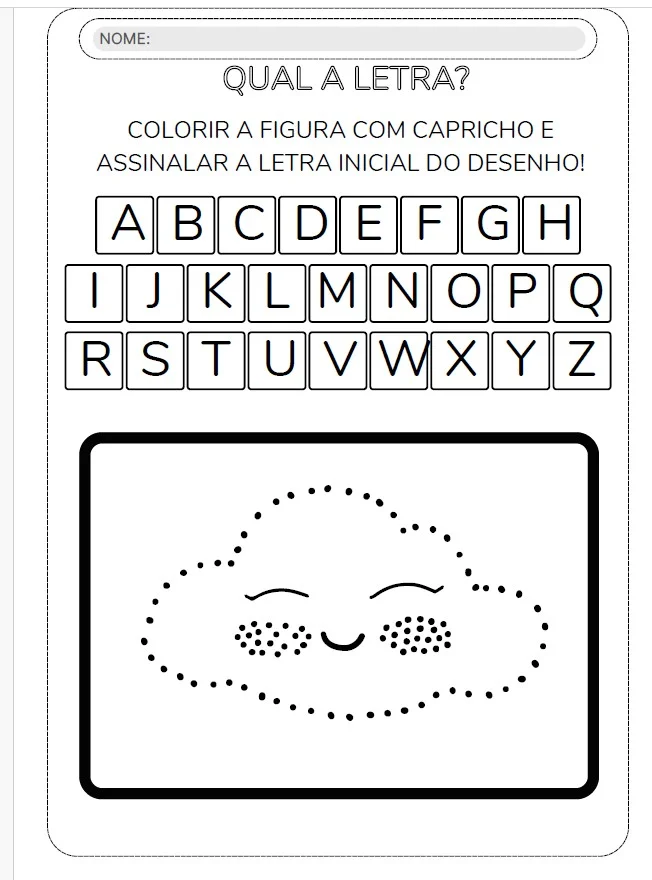 QUAL É A LETRA? — Aprender o alfabeto ficou mais divertido! — amostra 5: Uma atividade simples, lúdica e perfeita para…