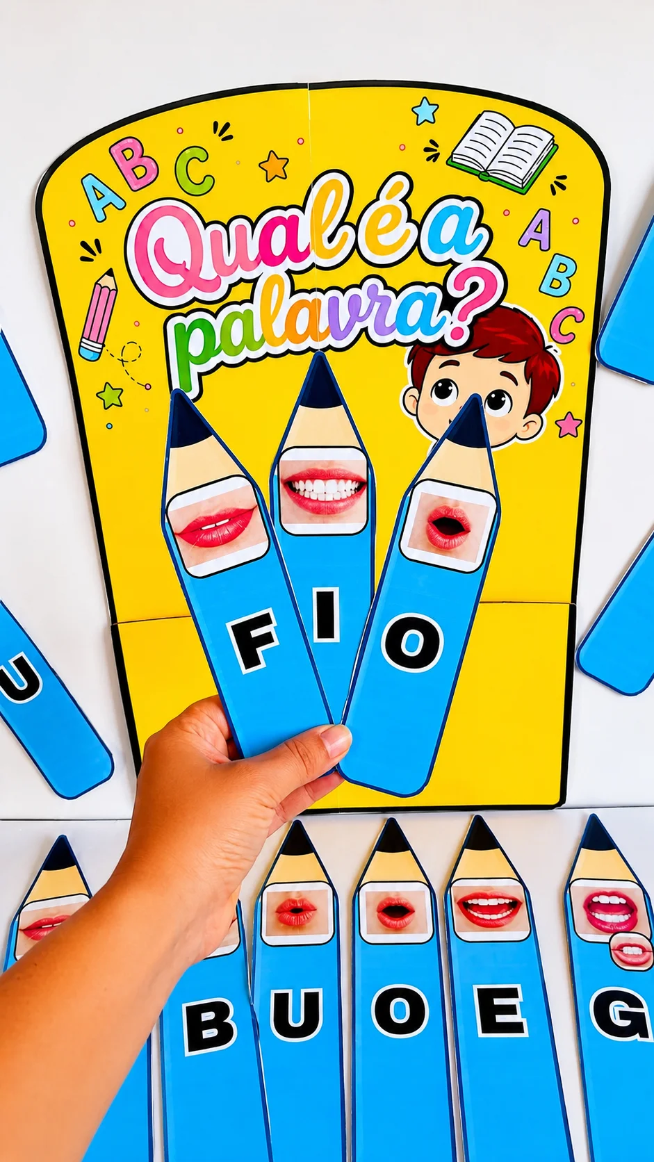 Qual é a Palavra? Consciência Fonológica - Método Fônico — amostra 1: Propostas para utilizar em sala de aula