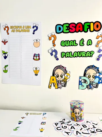 Qual É a Palavra? Jogo de Alfabetização Infantil — amostra 1: Recomendações de Impressão e Montagem Qual É a Palavra? Jogo de Alfabetização Infantil — amostra 1: Recomendações de Impressão e Montagem