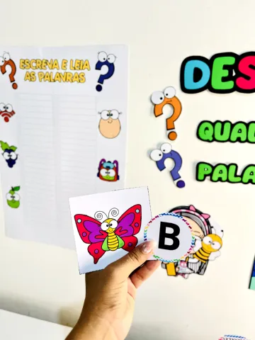 Qual É a Palavra? Jogo de Alfabetização Infantil — amostra 5: Recurso lúdico para lata pedagógica com fichas e letras do… Qual É a Palavra? Jogo de Alfabetização Infantil — amostra 5: Recurso lúdico para lata pedagógica com fichas e letras do…