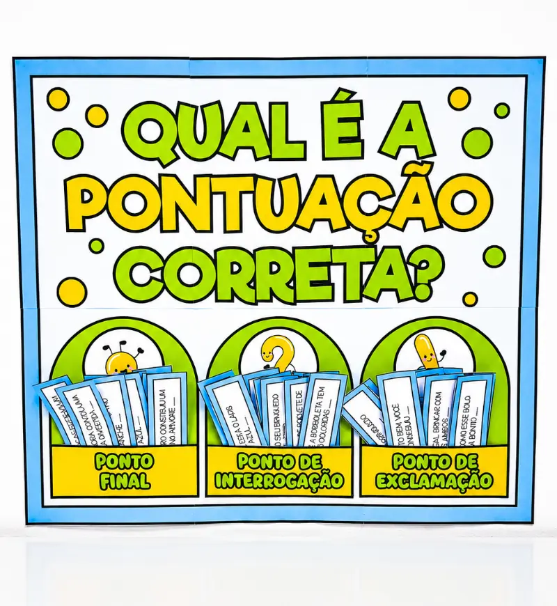 Qual é a Pontuação Correta? PDF Português 3° ao 5° Ano — Atividades para 5º ano: Auxilia as crianças a identificarem e…