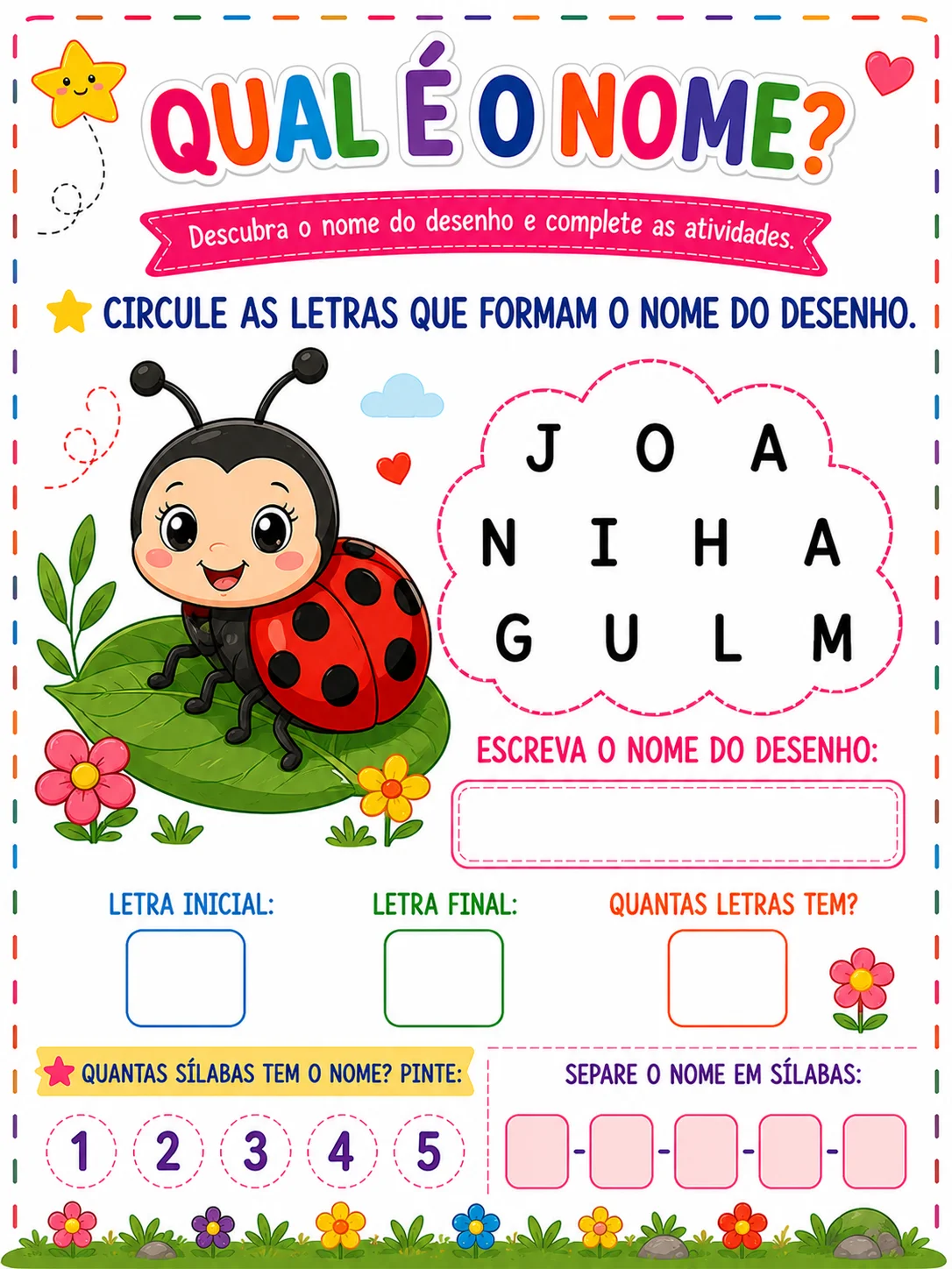 Qual É O Nome — amostra 3: A alfabetização ficou muito mais divertida