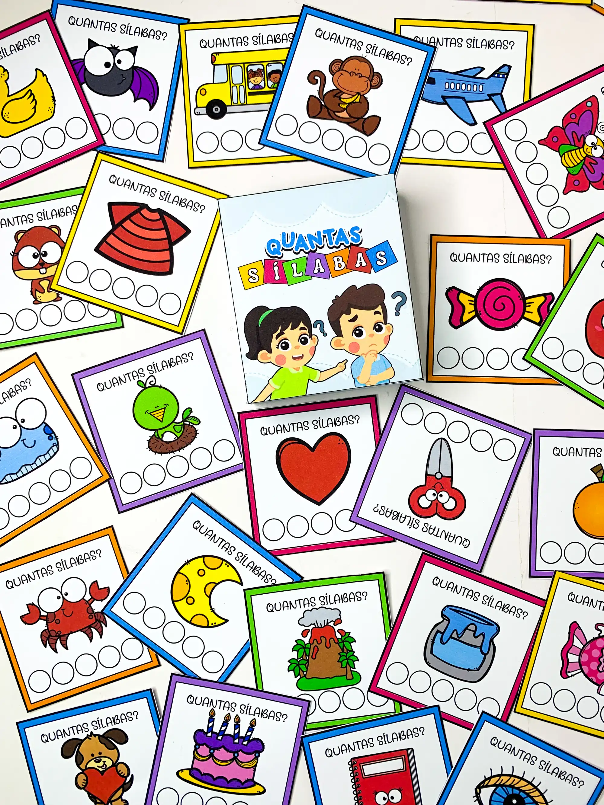 Quantas Sílabas? – Atividade de Consciência Silábica — Alfabetização para Educação Infantil: Material pedagógico lúdico e…