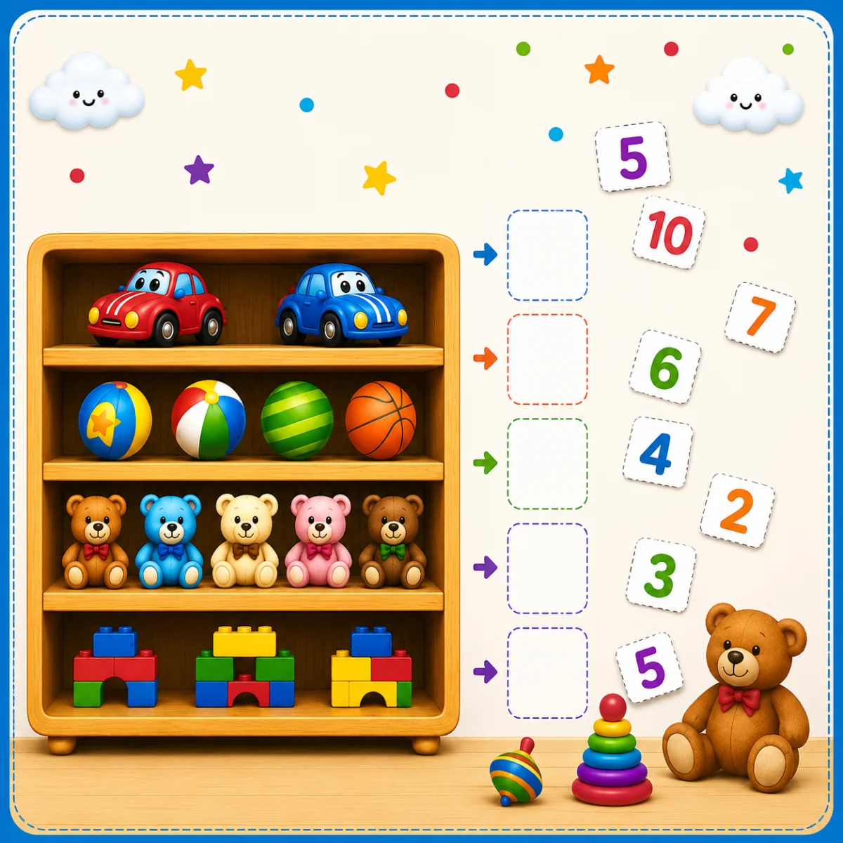Quantos Brinquedos Têm? | Educação Infantil e Alfabetização — amostra 1: Uma atividade lúdica e interativa para desenvolver…