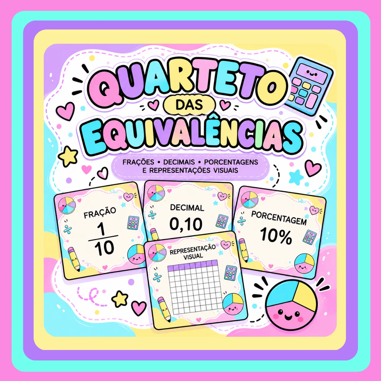 QUARTETO DA EQUIVALÊNCIA - Jogo da porcentagem - 5º ano — capa do material