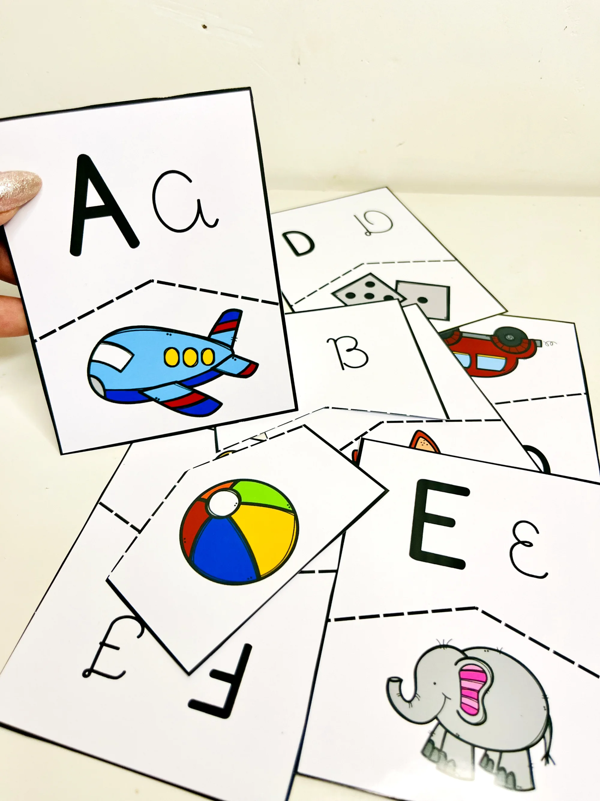 Quebra-Cabeça Alfabeto: Correspondência de Letras (PDF) — Alfabetização para Educação Infantil: Quebra-cabeças de…