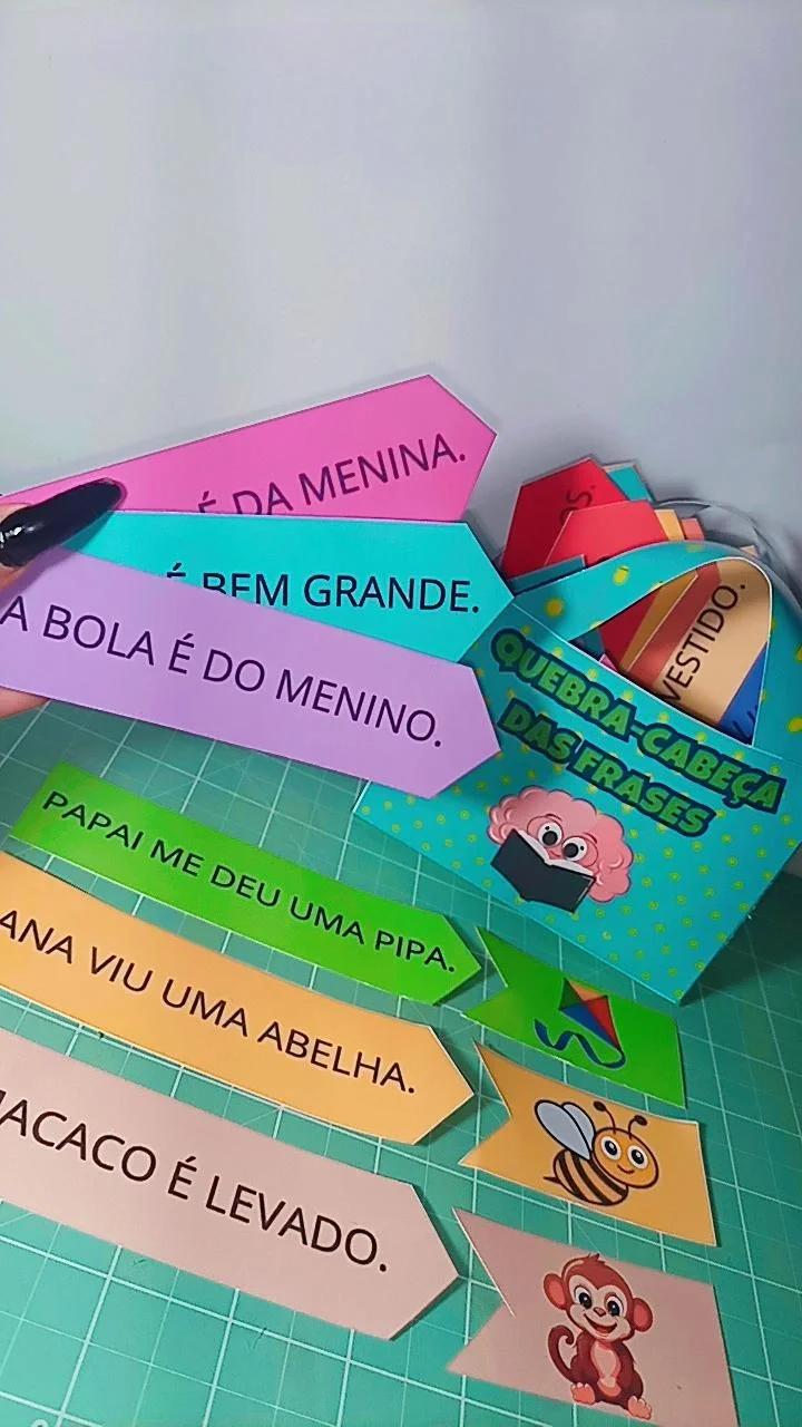 QUEBRA-CABEÇA DAS FRASES - ANOS INICIAIS ALFABETIZAÇÃO — Alfabetização para Todas as séries: Com o Quebra-Cabeça das Frases…