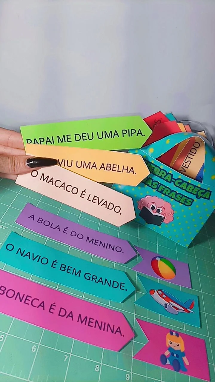 Quebra-Cabeça das Frases Jogo de Leitura Associação de Frases Imagens — amostra 3: Um recurso lúdico para estimular a…