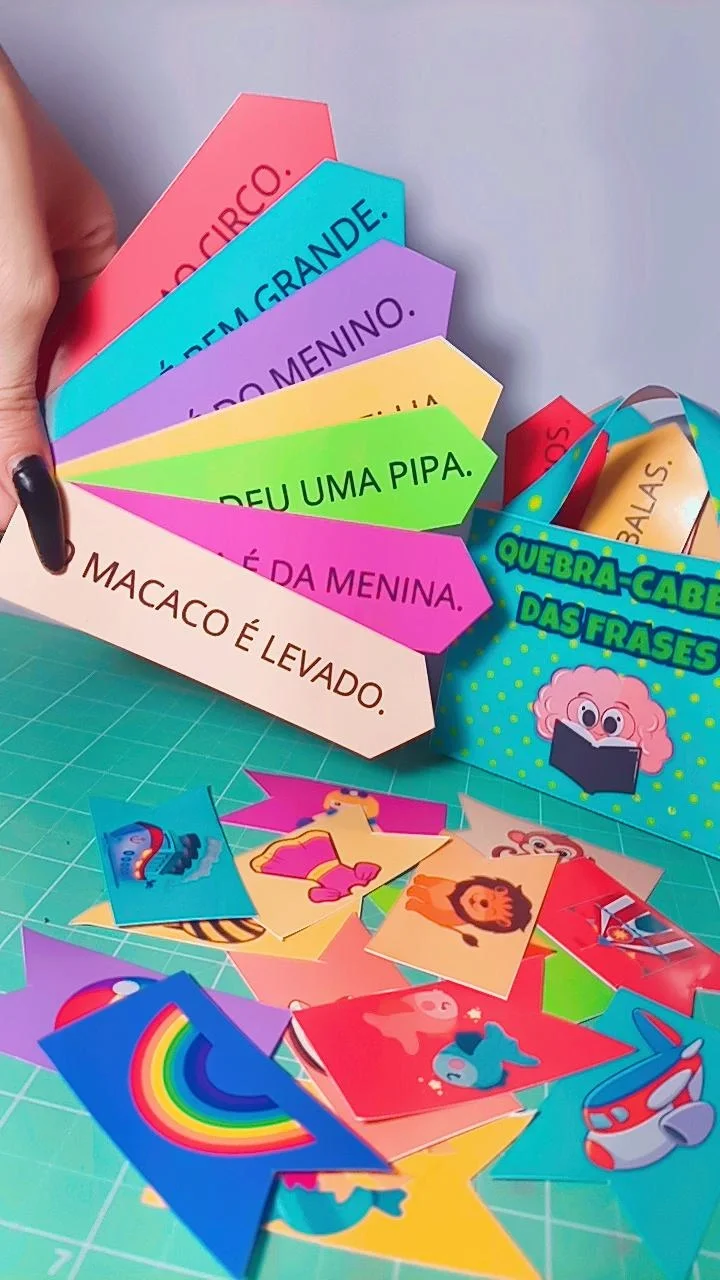 Quebra-Cabeça das Frases Jogo de Leitura Associação de Frases Imagens — amostra 4: Um recurso lúdico para estimular a…