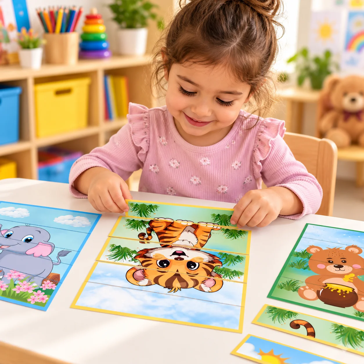 Quebra-Cabeça de Animais para Imprimir – Educação Infantil — amostra 1: Quebra-Cabeça de Animais para Imprimir – Educação…