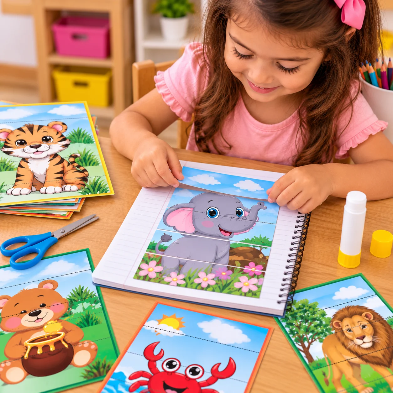 Quebra-Cabeça de Animais para Imprimir – Educação Infantil — amostra 5: Objetivos pedagógicos