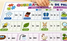 Quebra cabeça de palavras com LH,NH e CH (cópia) — amostra 1: 📚 Aprender Ortografia Não Precisa Ser Chato