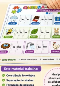 Quebra cabeça de palavras com LH,NH e CH (cópia) — amostra 3: Seu aluno ainda confunde NH nas palavras