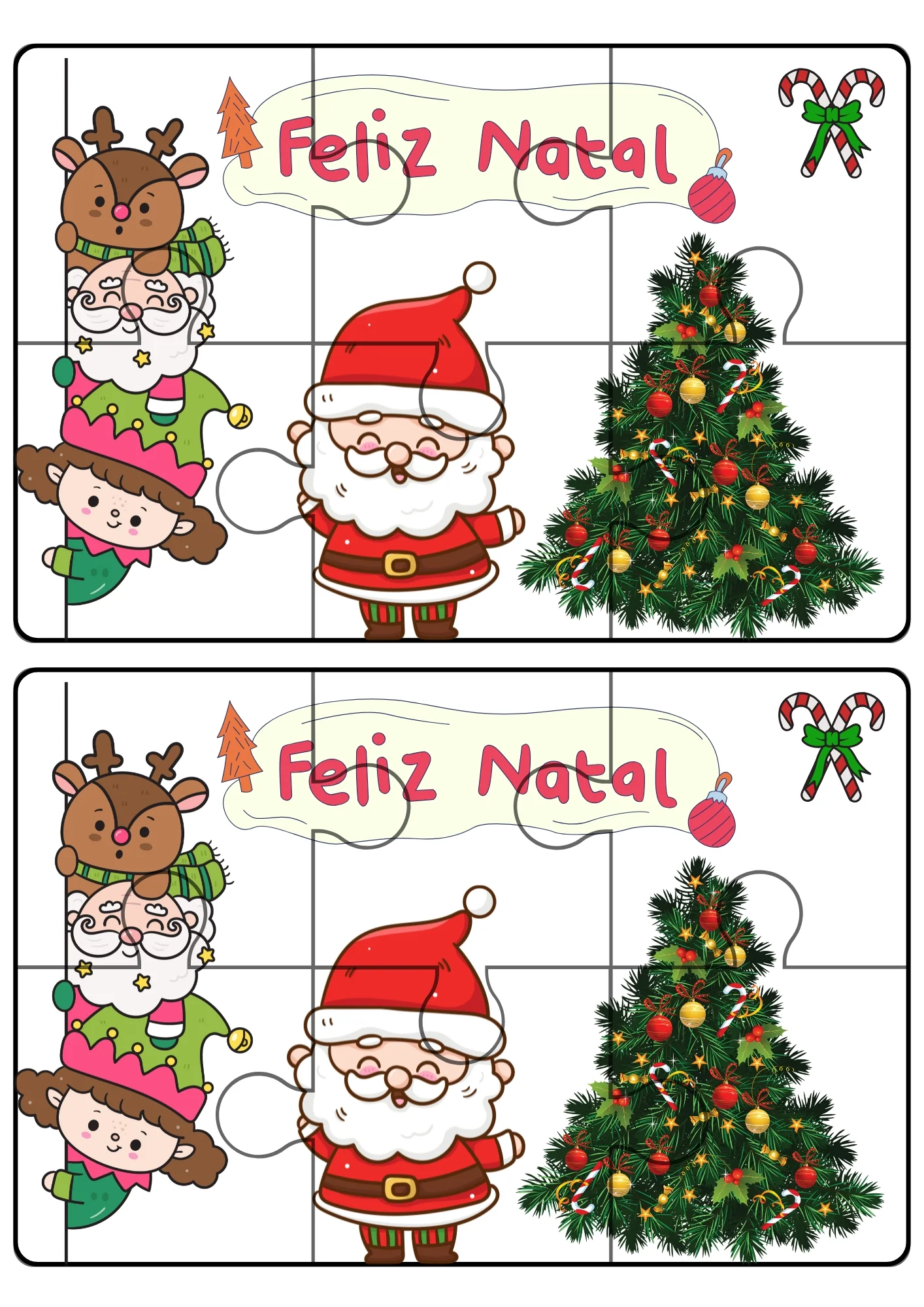 🎄🧩 QUEBRA-CABEÇAS NATALINOS – INFANTIL E ANOS INICIAIS LÚDICO🎅✨ — capa do material