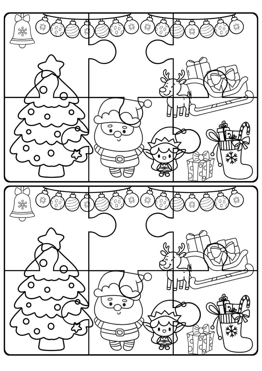 QUEBRA-CABEÇAS NATALINOS – INFANTIL E ANOS INICIAIS LÚDICO — amostra 1: ❤️ Transforme as atividades de Natal em momentos de…