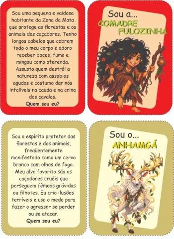 Quem é Essa Lenda? – Cards do Folclore Nacional — amostra 4: Um jogo educativo e divertido com 18 lendas do folclore…