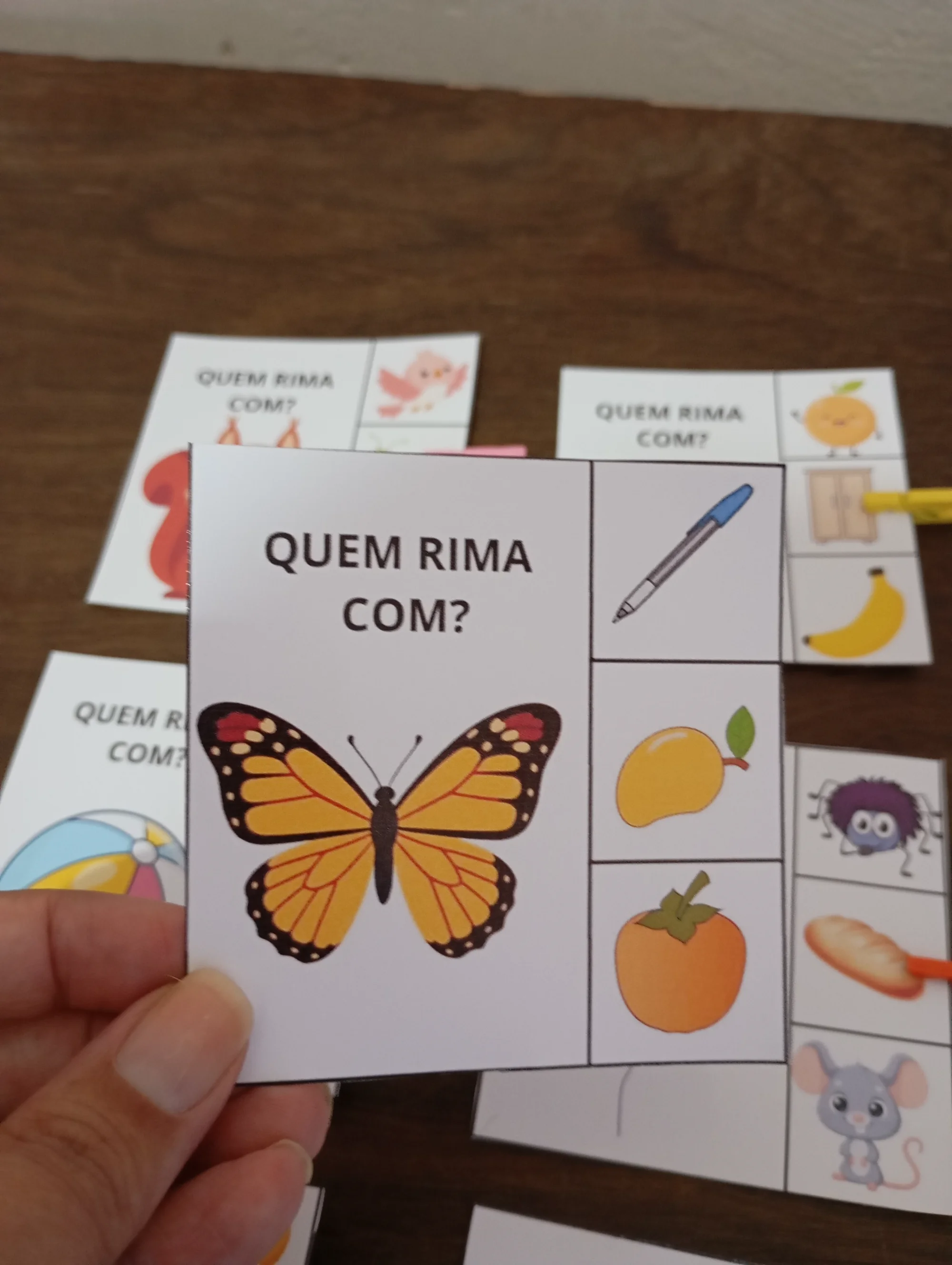 Quem Rima Com? Jogo de Rimas e Atividade Lúdica de Alfabetização — amostra 5: Recomendações de Impressão