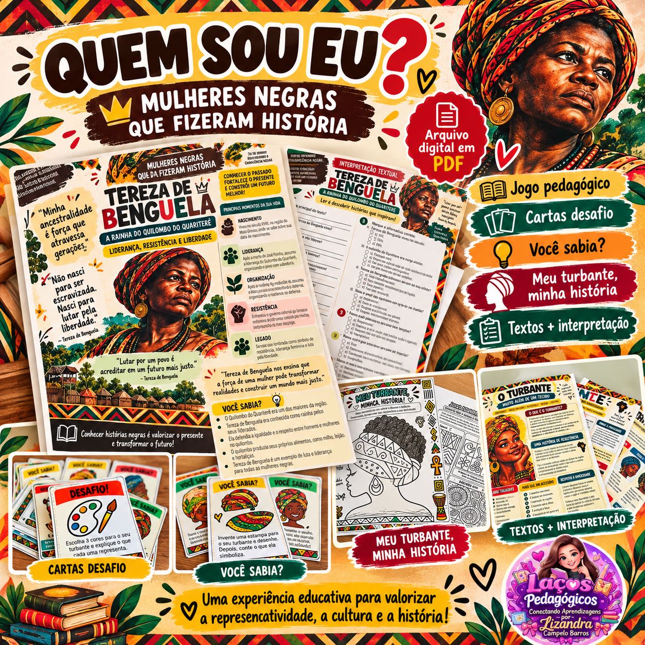 Quem Sou Eu? Jogos e Atividades para Consciência Negra — capa do material