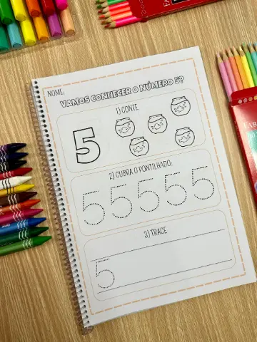 Quero Aprender os Numerais – Atividades de Matemática para Educação Infantil — amostra 5: Apostila com 40 páginas de… Quero Aprender os Numerais – Atividades de Matemática para Educação Infantil — amostra 5: Apostila com 40 páginas de…
