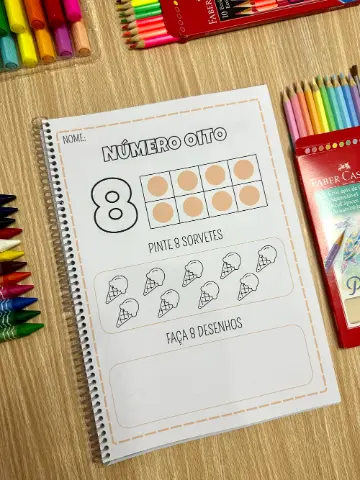 Quero Aprender os Numerais – Atividades de Matemática para Educação Infantil — amostra 7: Apostila com 40 páginas de… Quero Aprender os Numerais – Atividades de Matemática para Educação Infantil — amostra 7: Apostila com 40 páginas de…