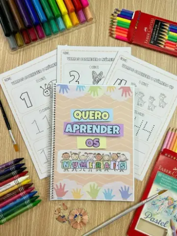 Quero Aprender os Numerais – Atividades de Matemática para Educação Infantil — capa do material