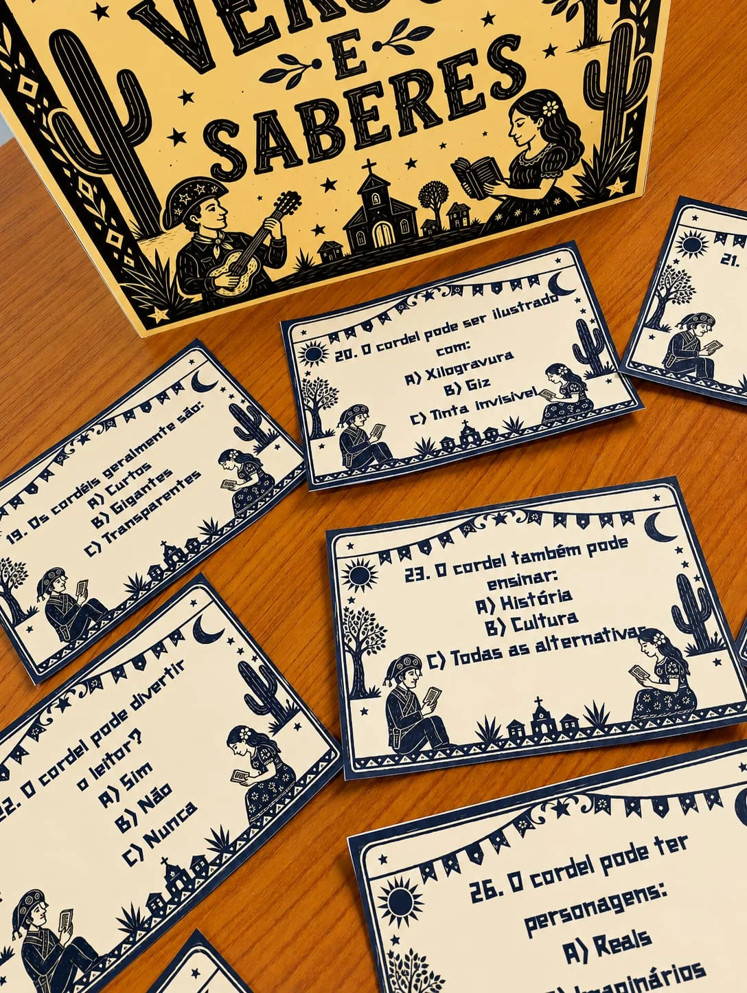 Quiz Cordel Versos e Saberes | Literatura de Cordel para Ensino Fundamental — amostra 2: Leve a cultura popular brasileira…