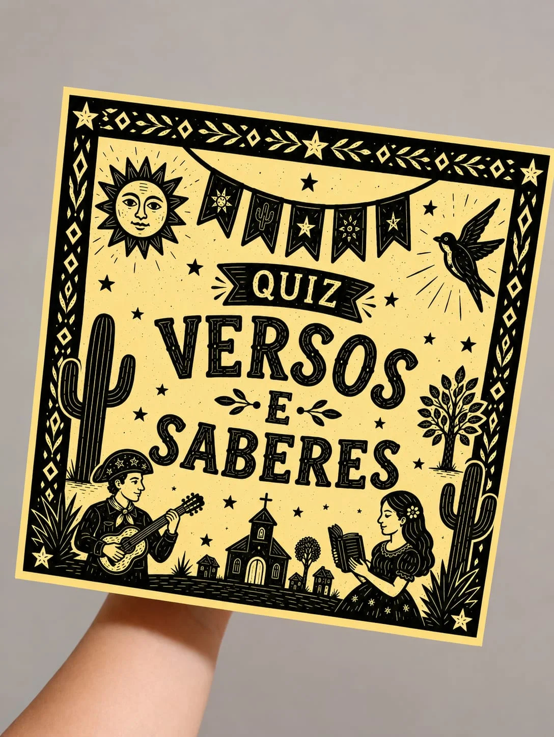 Quiz Cordel Versos e Saberes | Literatura de Cordel para Ensino Fundamental — amostra 3: Leve a cultura popular brasileira…