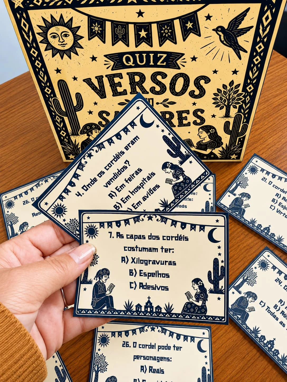 Quiz Cordel Versos e Saberes | Literatura de Cordel para Ensino Fundamental — capa do material