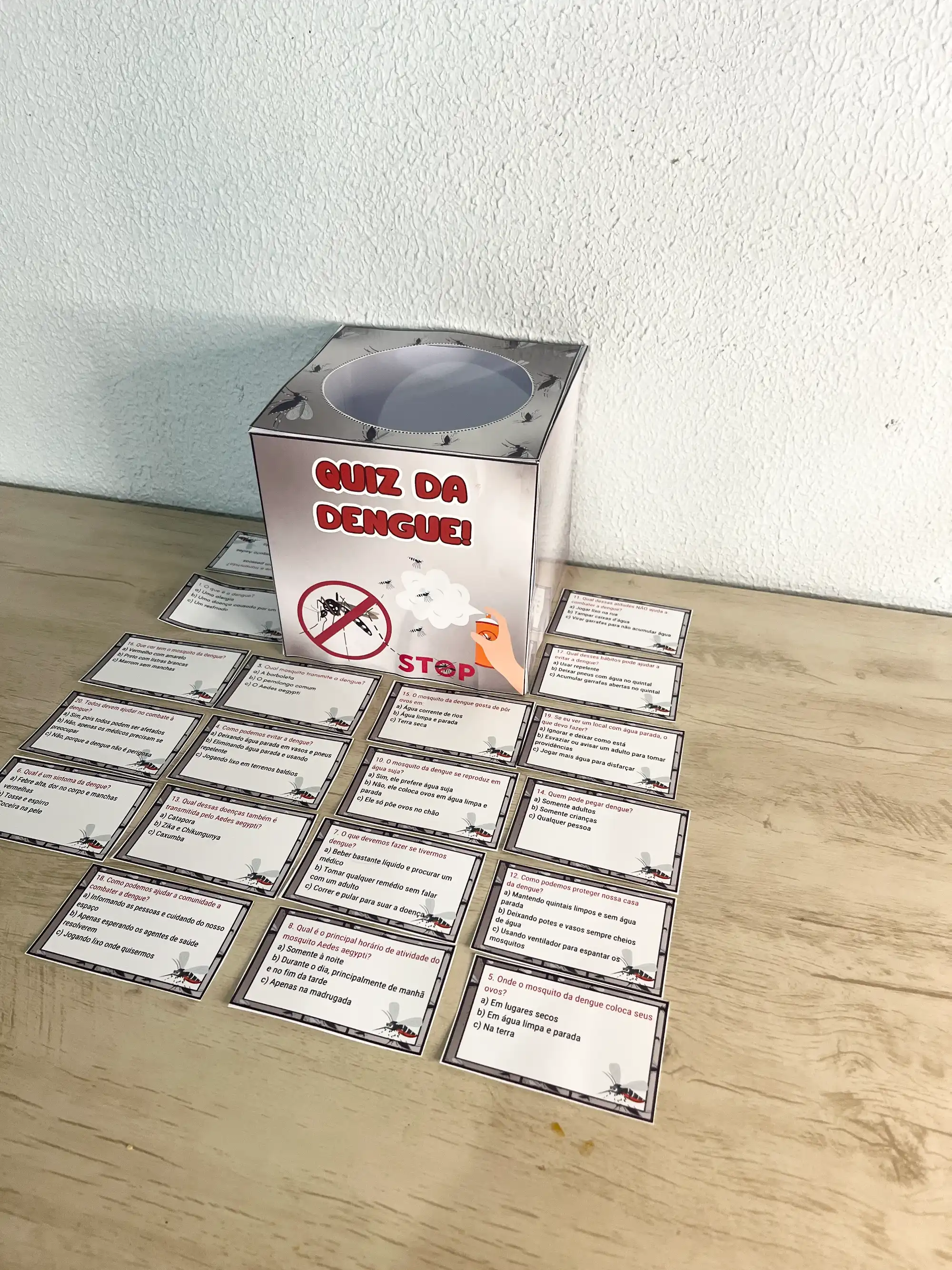 Quiz da Dengue – 20 Perguntas Educativas para 1º ao 5º Ano — amostra 3: Quiz educativo com 20 perguntas sobre a dengue ,…