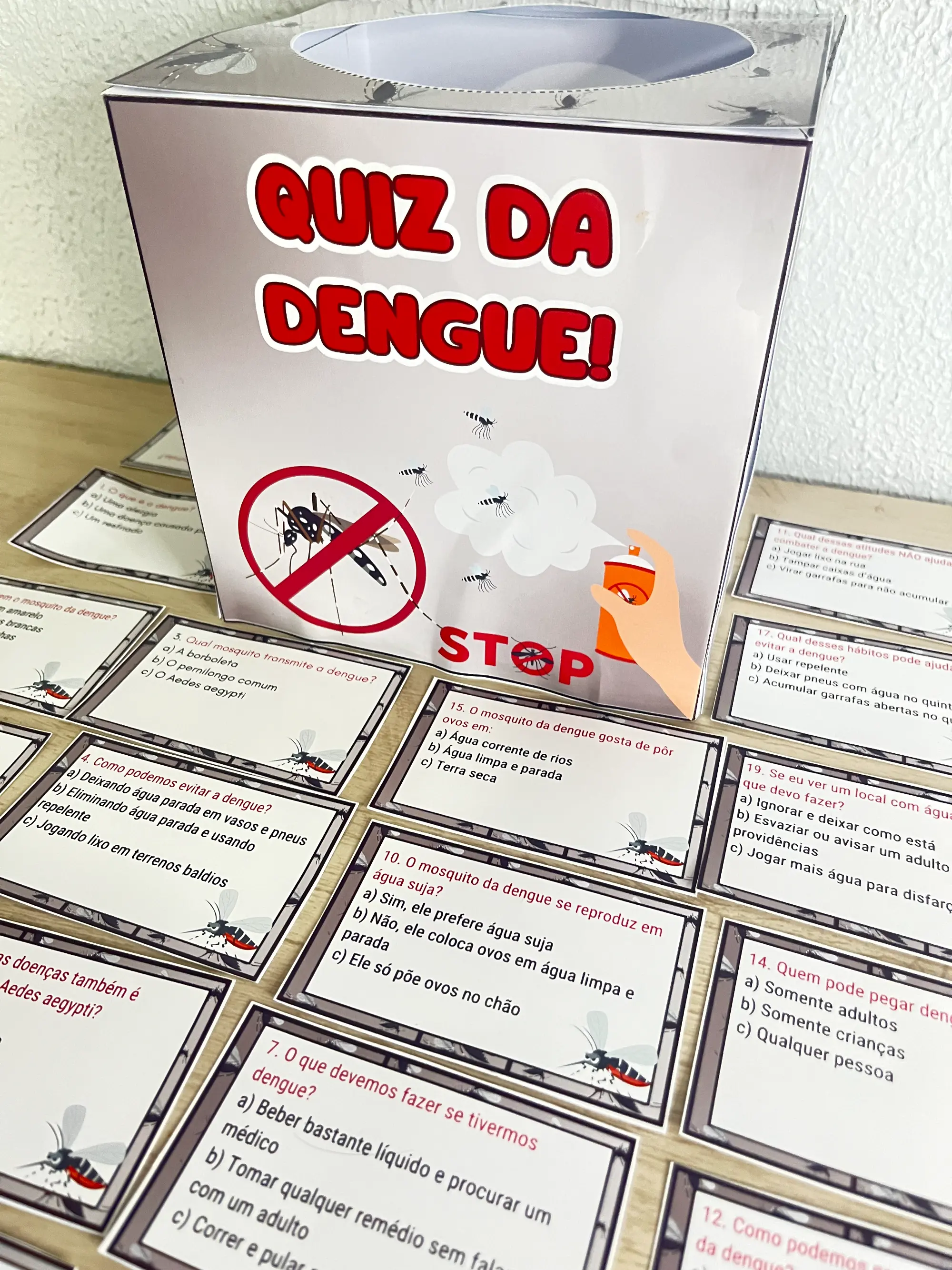 Quiz da Dengue – 20 Perguntas Educativas para 1º ao 5º Ano — Alfabetização para Educação Infantil: Quiz educativo com 20…