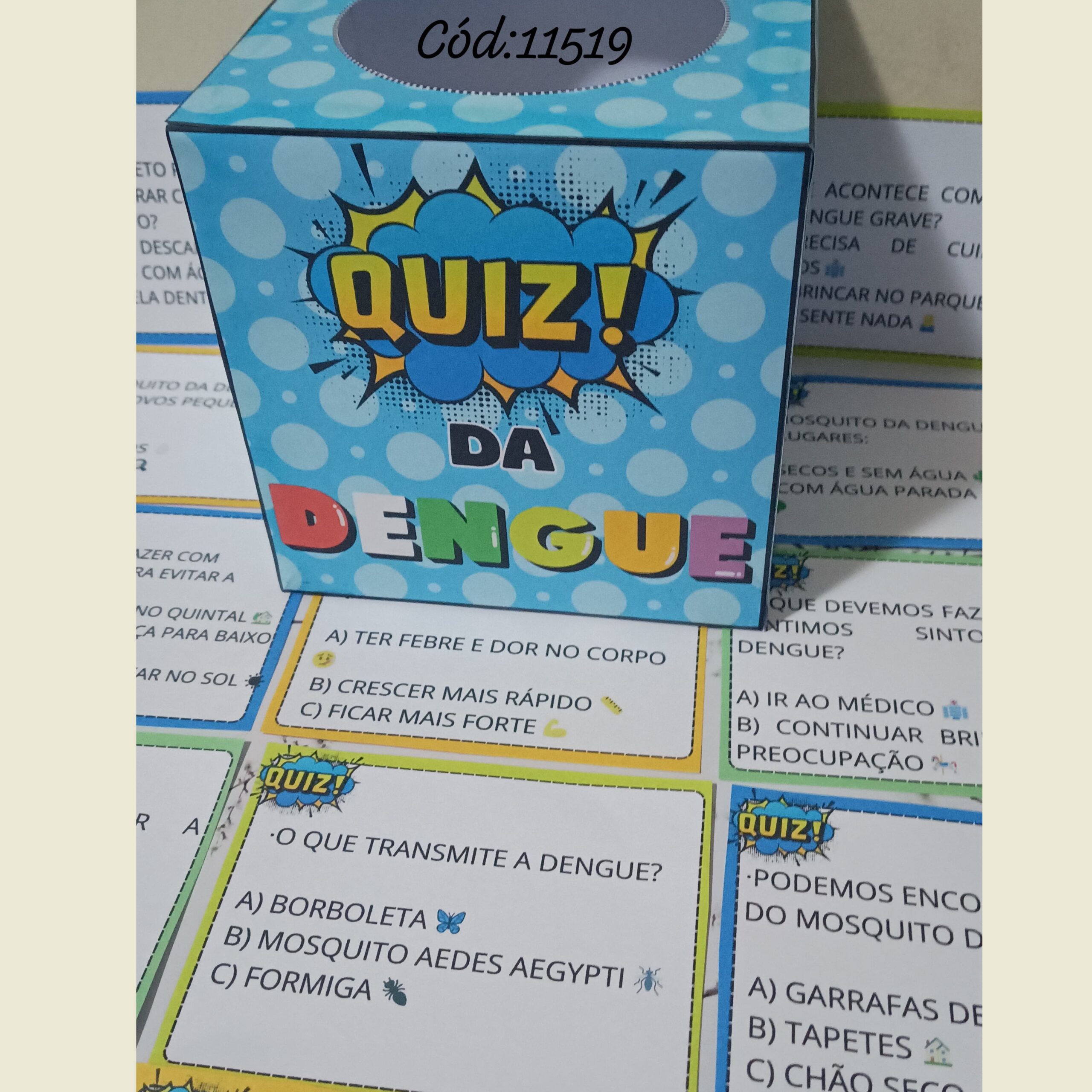 Quiz da dengue – PDF para Imprimir — Atividades para Todas as séries: QUIZ DA DENGUE – Atividade Interativa
