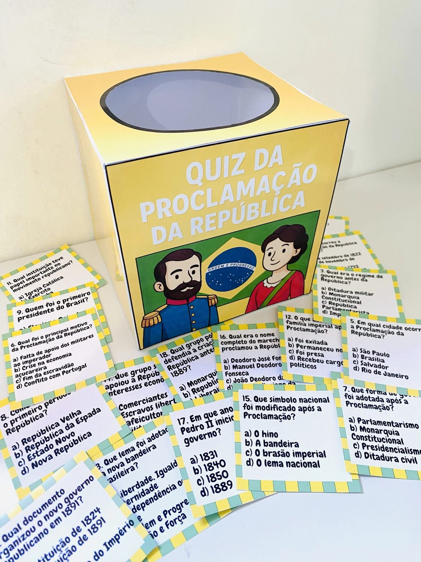Quiz da proclamação da república — amostra 1: *Quiz: Proclamação da República* 🇧🇷 🎉 Celebre a Proclamação da República…