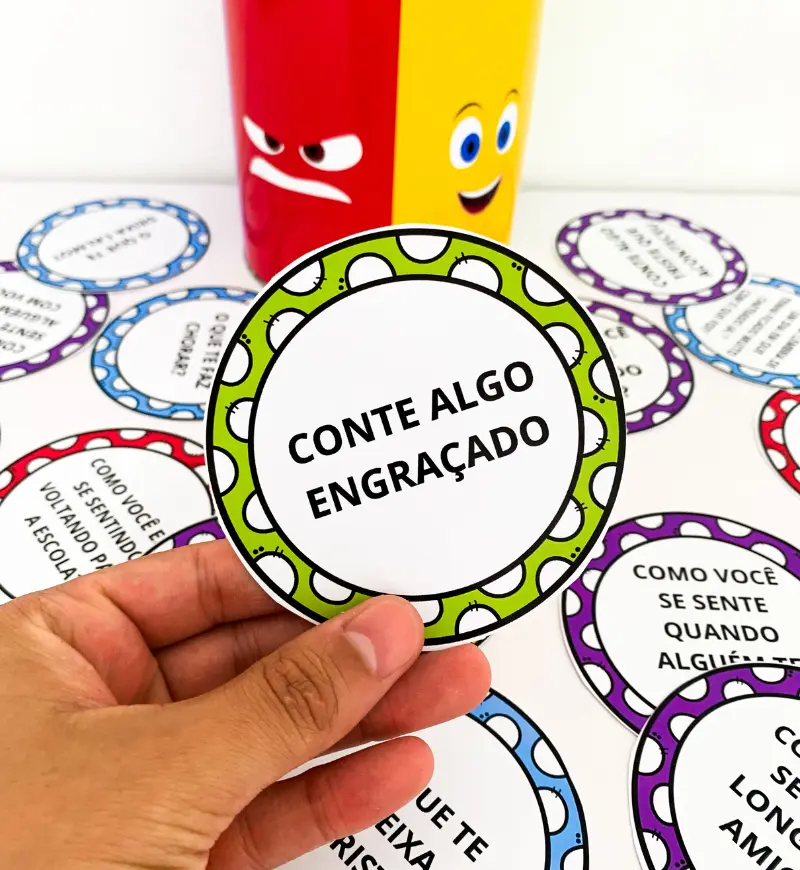 Quiz das Emoções - Divertidamente – PDF para Imprimir — amostra 1: O que vem no material