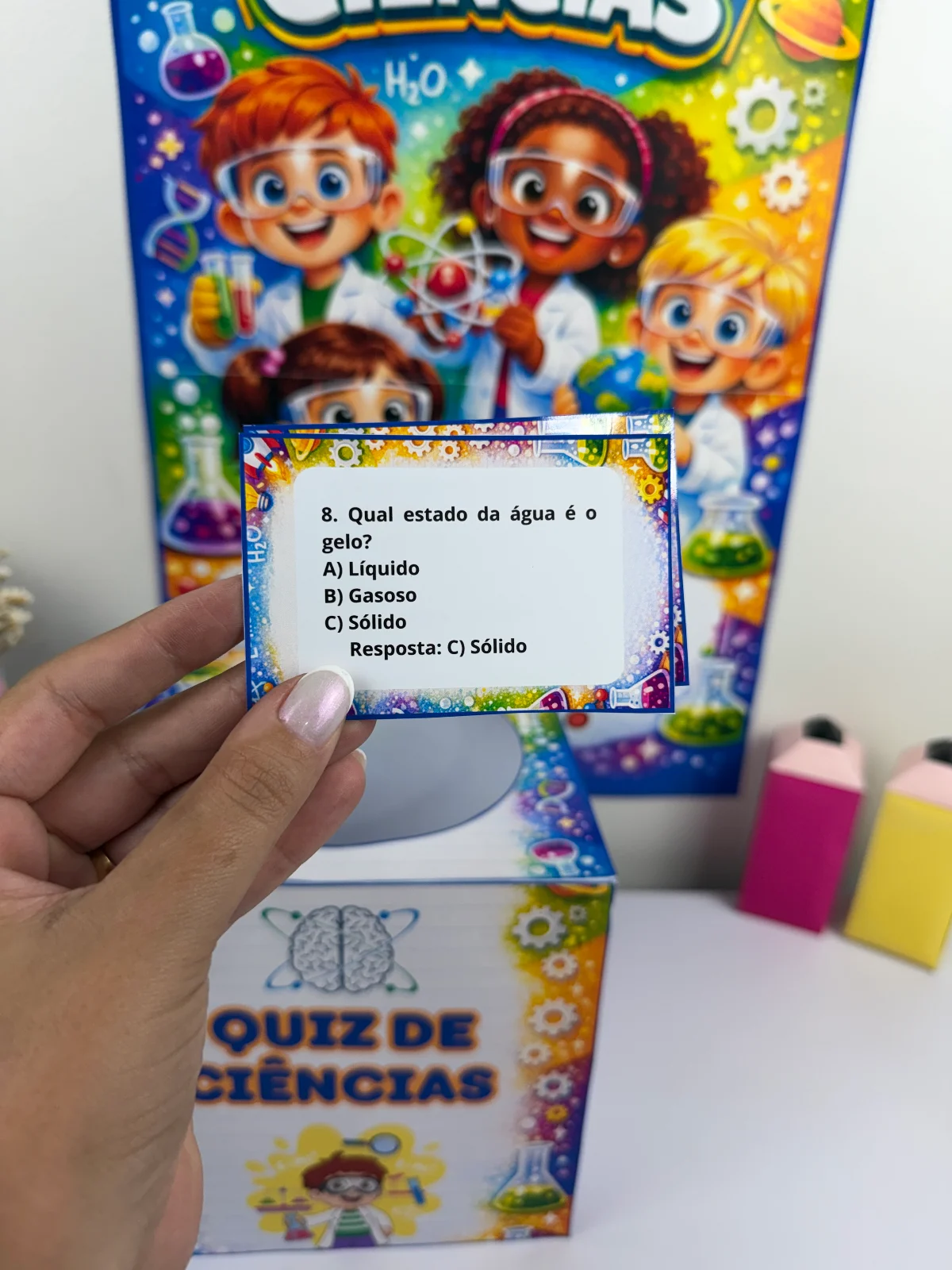 Quiz de Ciências – Atividades para Imprimir — amostra 1: O que vem no material