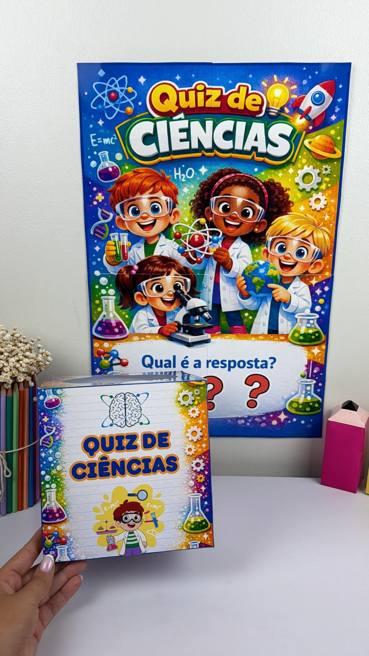 Quiz de Ciências para Imprimir – Atividade Interativa 8 a 10 anos (Jogo Educativo) — amostra 1: Um material perfeito para…