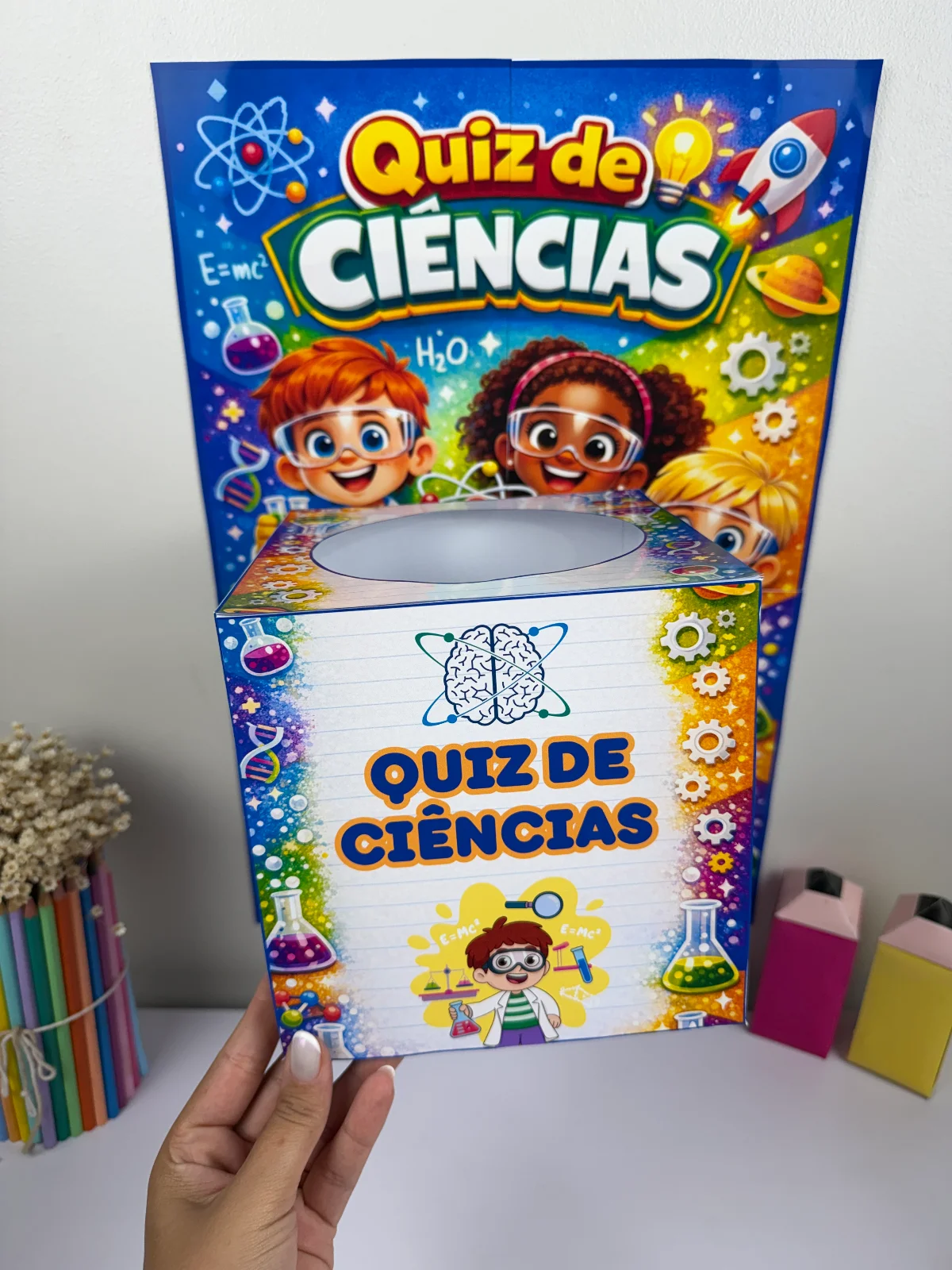 Quiz de Ciências para Imprimir – Atividade Interativa 8 a 10 anos (Jogo Educativo) — amostra 4: Um material perfeito para…