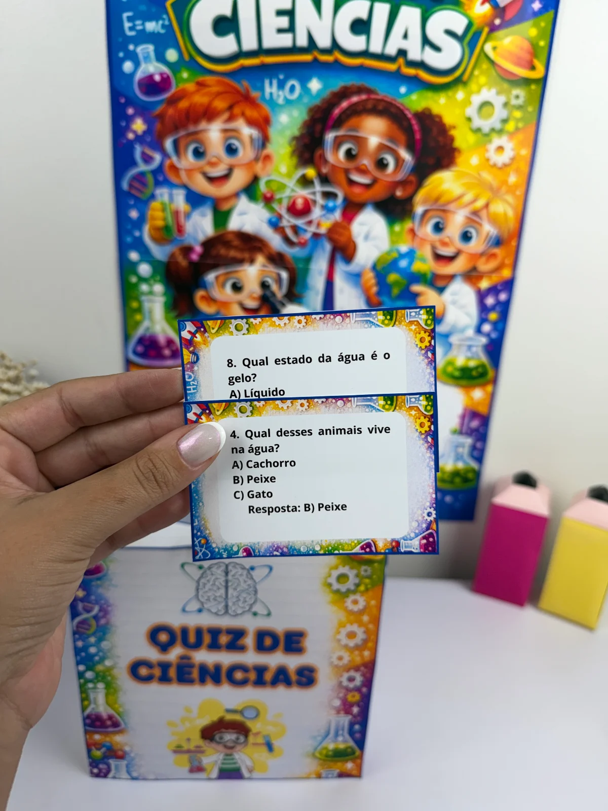 Quiz de Ciências para Imprimir – Atividade Interativa 8 a 10 anos (Jogo Educativo) — amostra 6: Um material perfeito para…