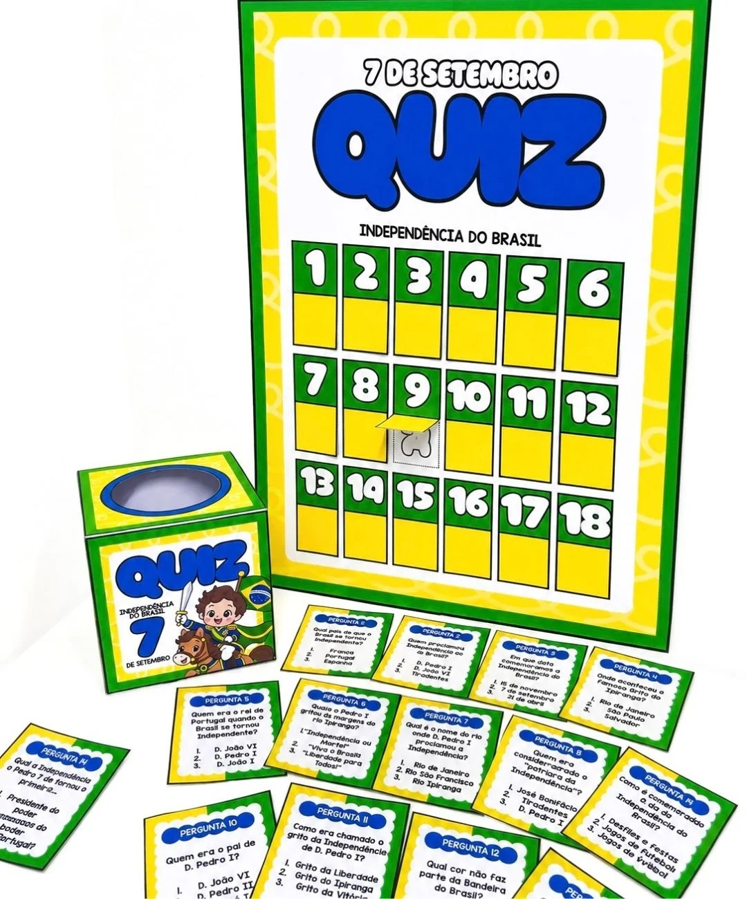 Quiz de Independência do Brasil para imprimir — amostra 2: Como aplicar a atividade em sala