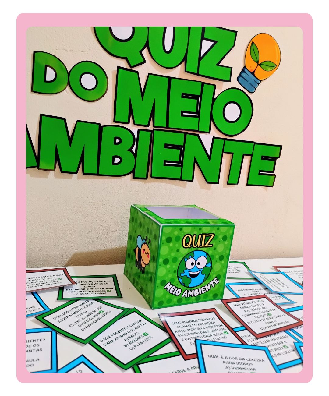 Quiz de meio ambiente para imprimir — amostra 2: Como conduzir a aplicação em sala