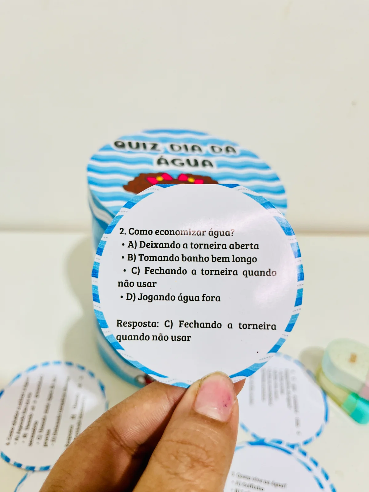 🌈 Quiz “Dia da Água” - ATIVIDADE LÚDICA DE CIÊNICIAS — amostra 4: Quer trabalhar o Dia da Água e o ciclo da água de um…