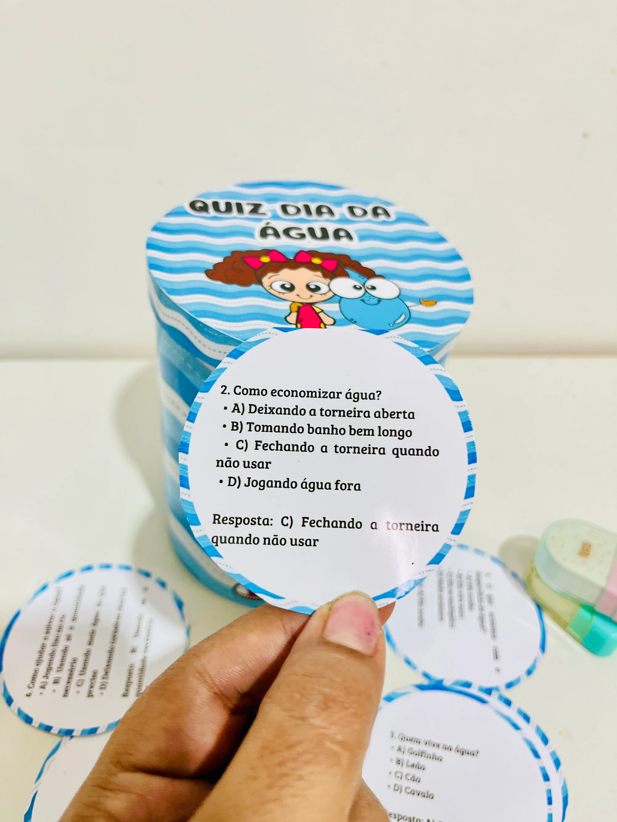 Quiz “Dia da Água” – Material Pedagógico — amostra 2: Adquira e compartilhe conhecimento de forma divertida