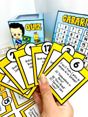 Quiz Independência do Brasil para anos iniciais. — amostra 2: Quiz sobre a Independência do Brasil com 18 perguntas,…