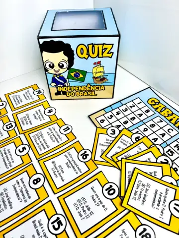 Quiz Independência do Brasil para anos iniciais. — amostra 3: Quiz sobre a Independência do Brasil com 18 perguntas,…
