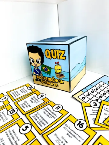 Quiz Independência do Brasil para anos iniciais. — capa do material