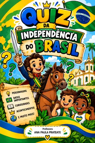 Quiz Independência do Brasil para imprimir – 4º e 5º ano — capa do material