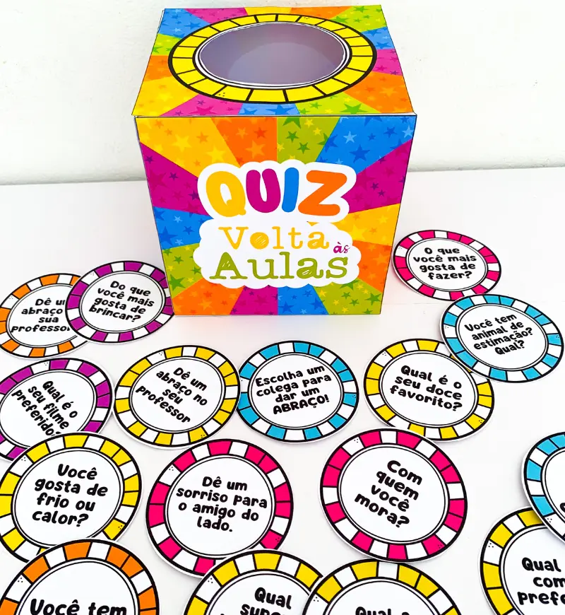 Quiz Volta às Aulas – PDF para Imprimir — Datas comemorativas para Educação Infantil: Comece o ano letivo com muita…