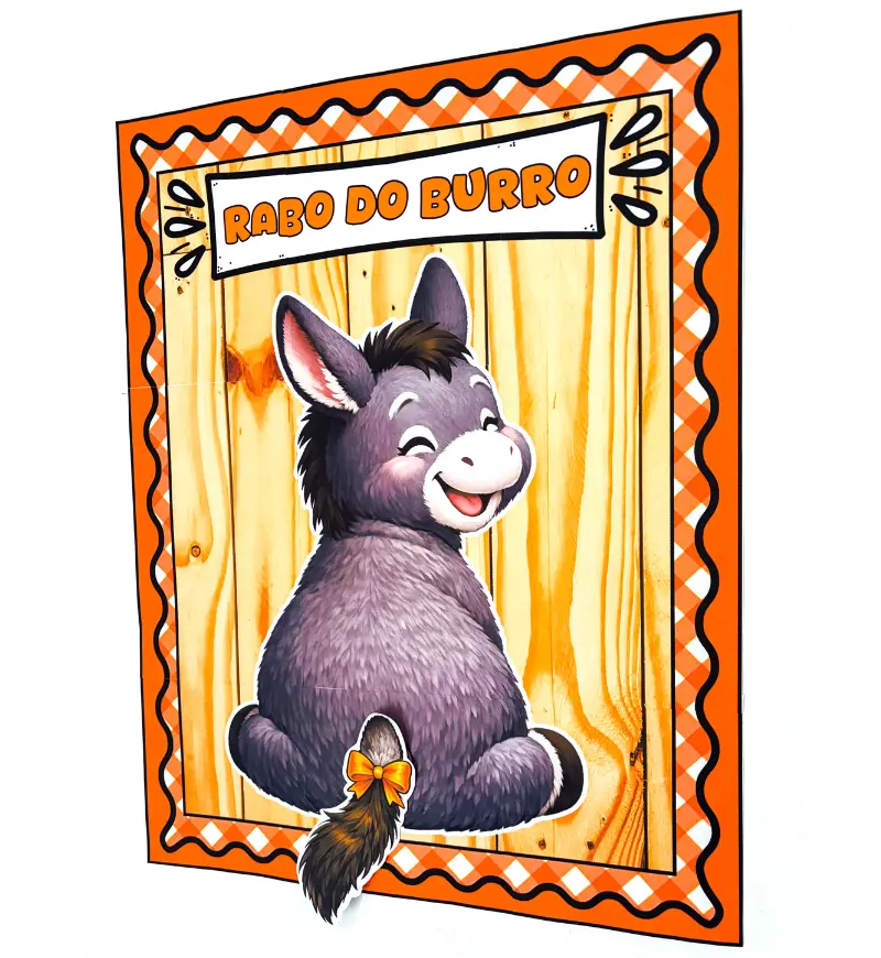 Rabo do Burro para Festa Junina: Jogo em PDF para Imprimir — amostra 4: Para quem é indicado