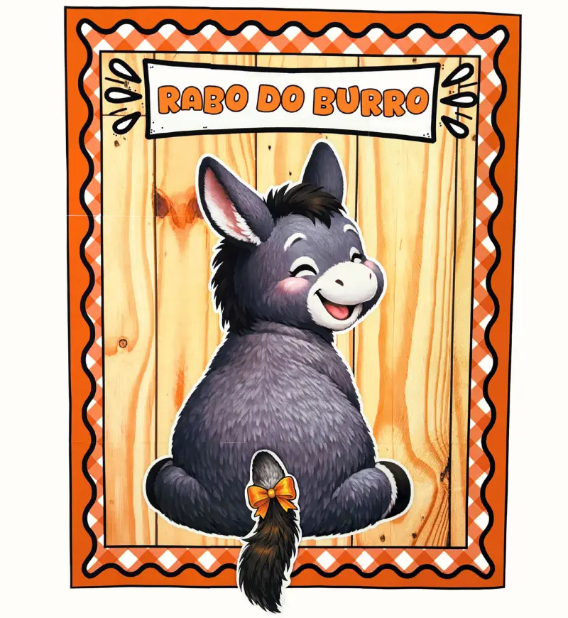Rabo do Burro para Festa Junina: Jogo em PDF para Imprimir — capa do material